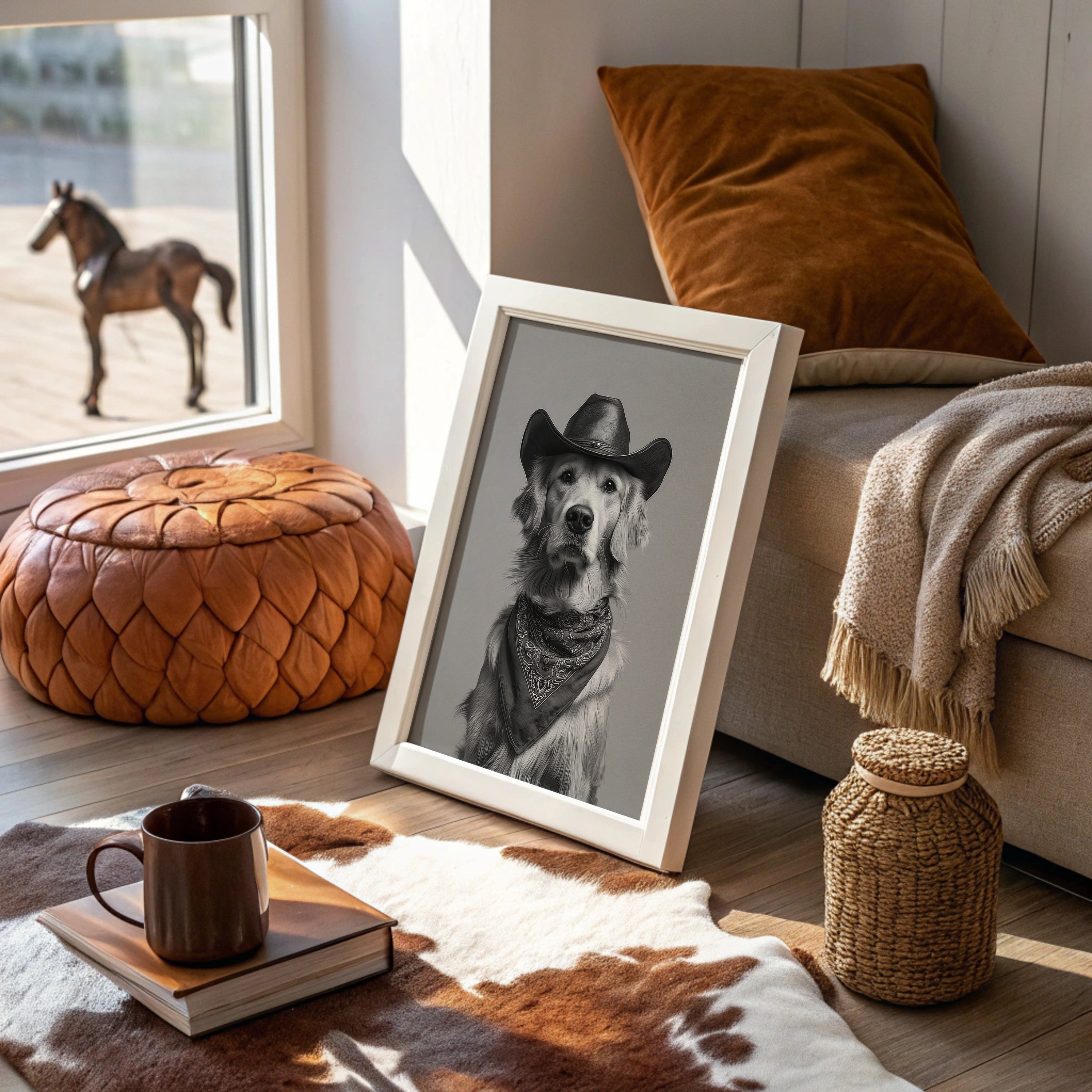 A Canine Cowboy's Quiet Standoff