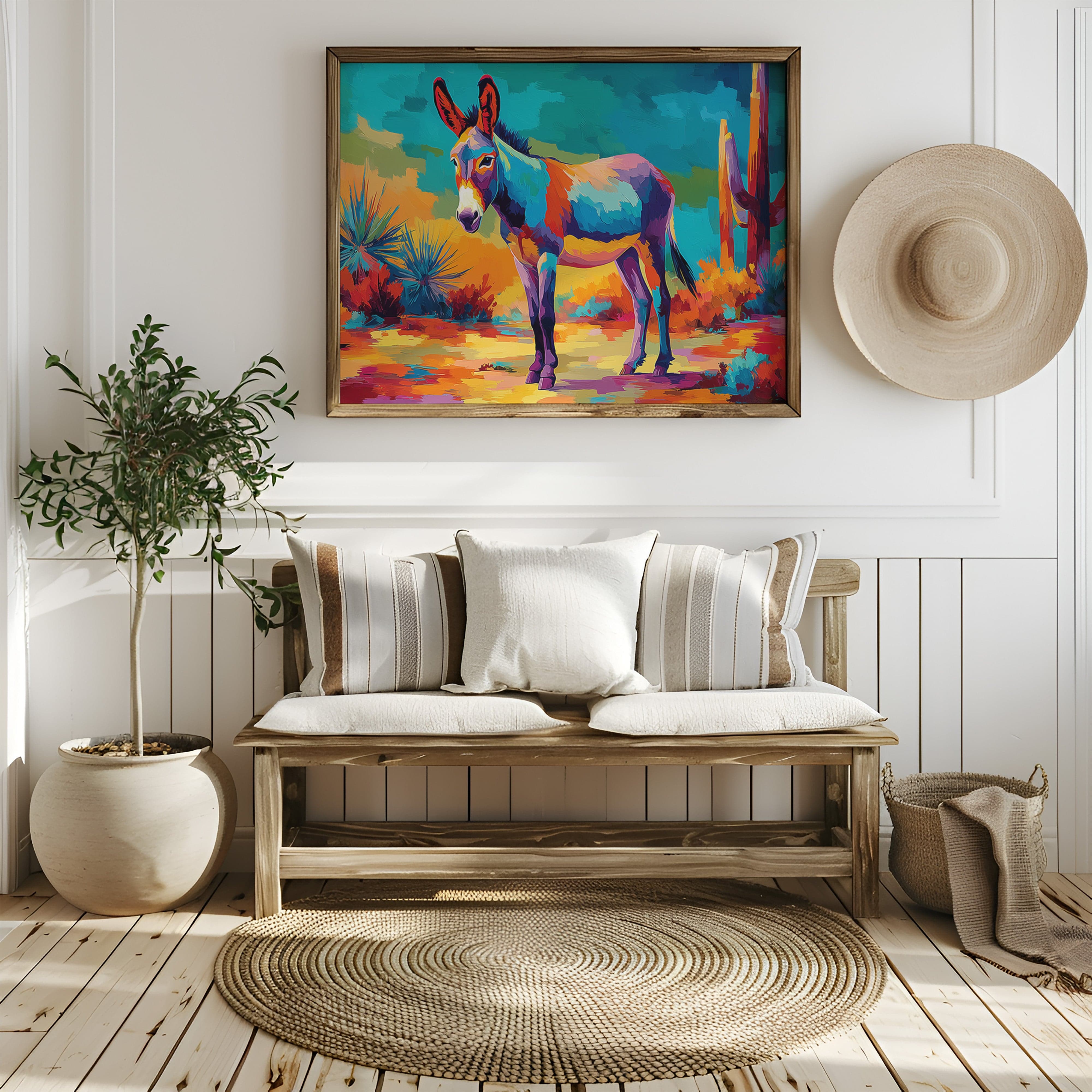 Desert Colors Dance With Burro