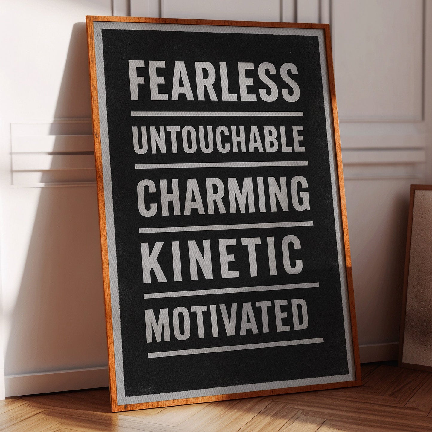 Fearless Motivated Kinetic Bold Text Art