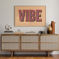 Retro VIBE Gradient Typography
