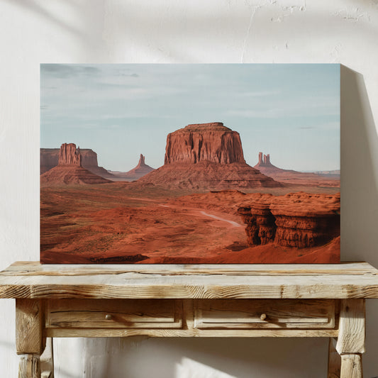 Monument Valley Buttes Under Open Sky