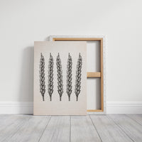 Wheat Stalks Stand in Silent Formation