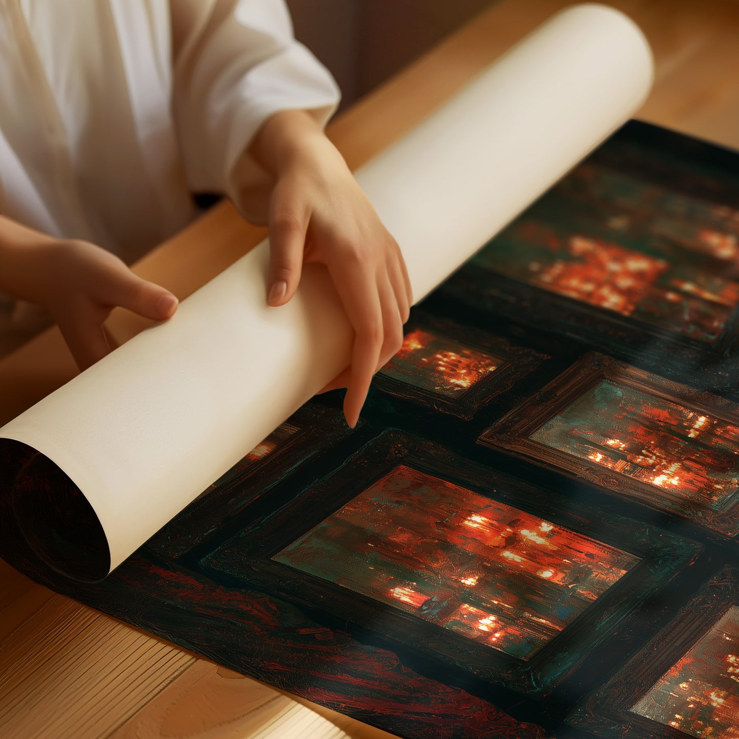 Infinite Candlelit Reflections