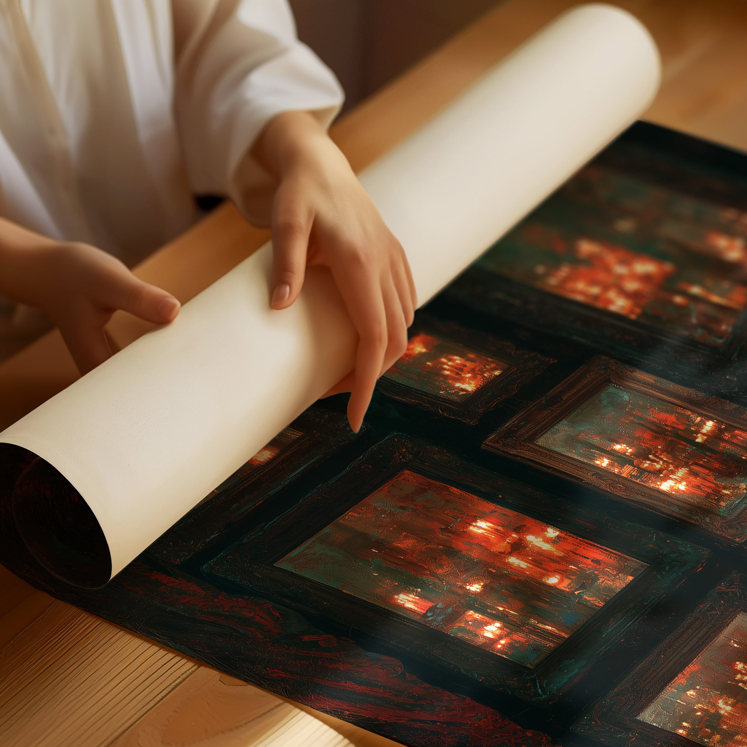 Infinite Candlelit Reflections