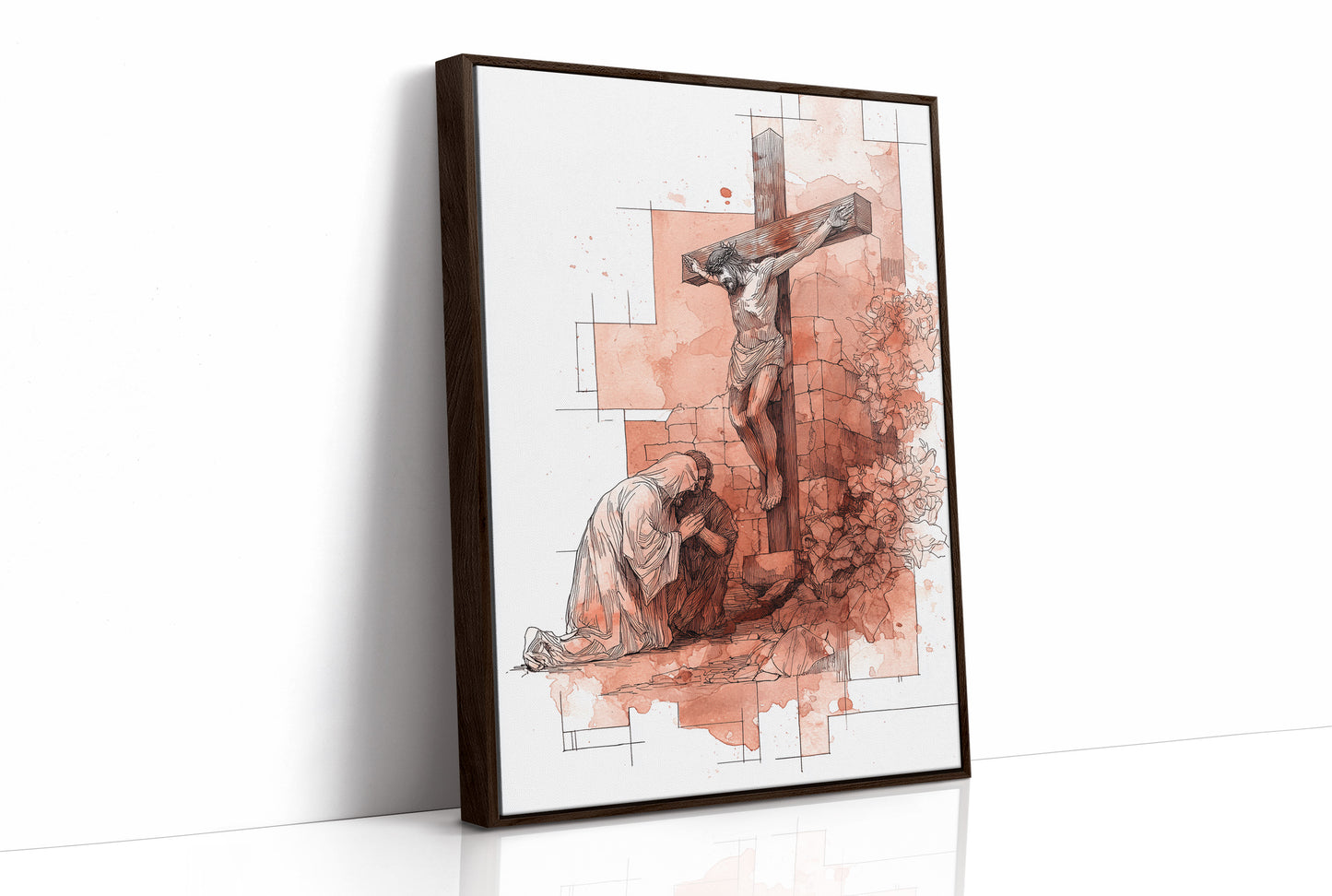 Faith Blooms In Coral Light