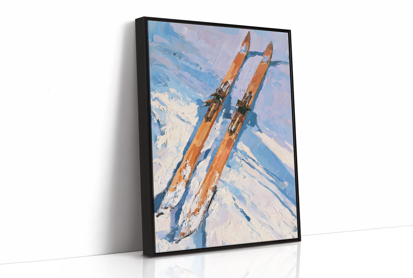 Vintage Skis, Fresh Powder