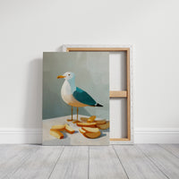 Shoreline Snack Among Bread Crumbs