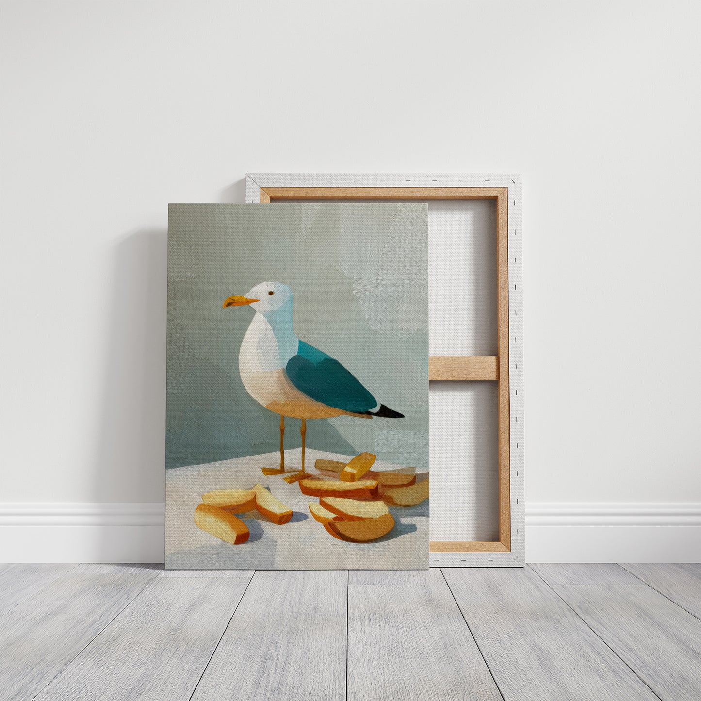 Shoreline Snack Among Bread Crumbs