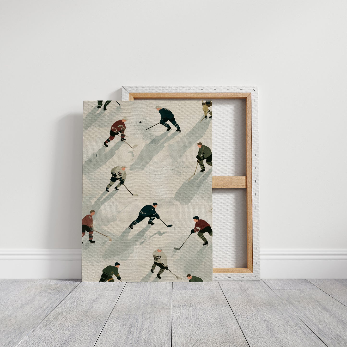 Vintage Ice Hockey Pattern