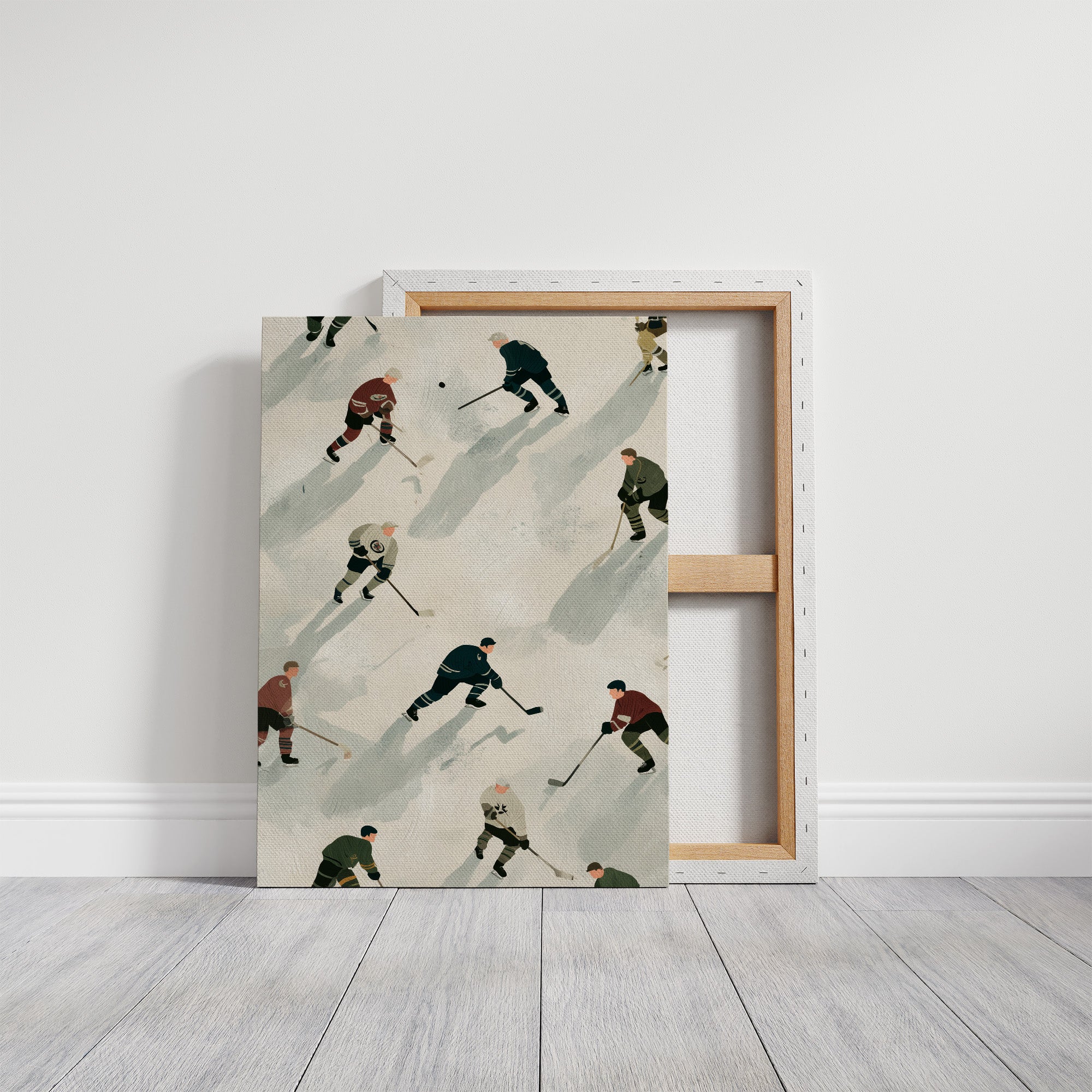 Vintage Ice Hockey Pattern