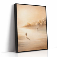 Ethereal Journey Through Amber Waters