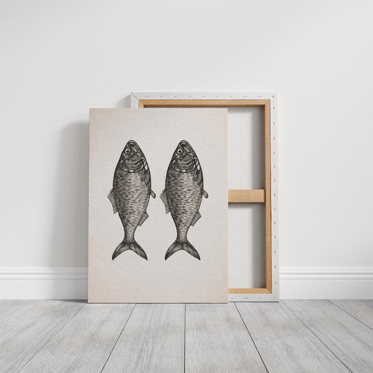 Mirrored Catch: Anatomical Fish Study