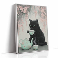 Black Cat's Cherry Blossom Tea Time