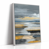 Coastal Mist Meets Golden Shore
