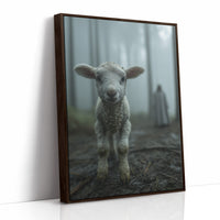 Innocent Steps In Foggy Forest