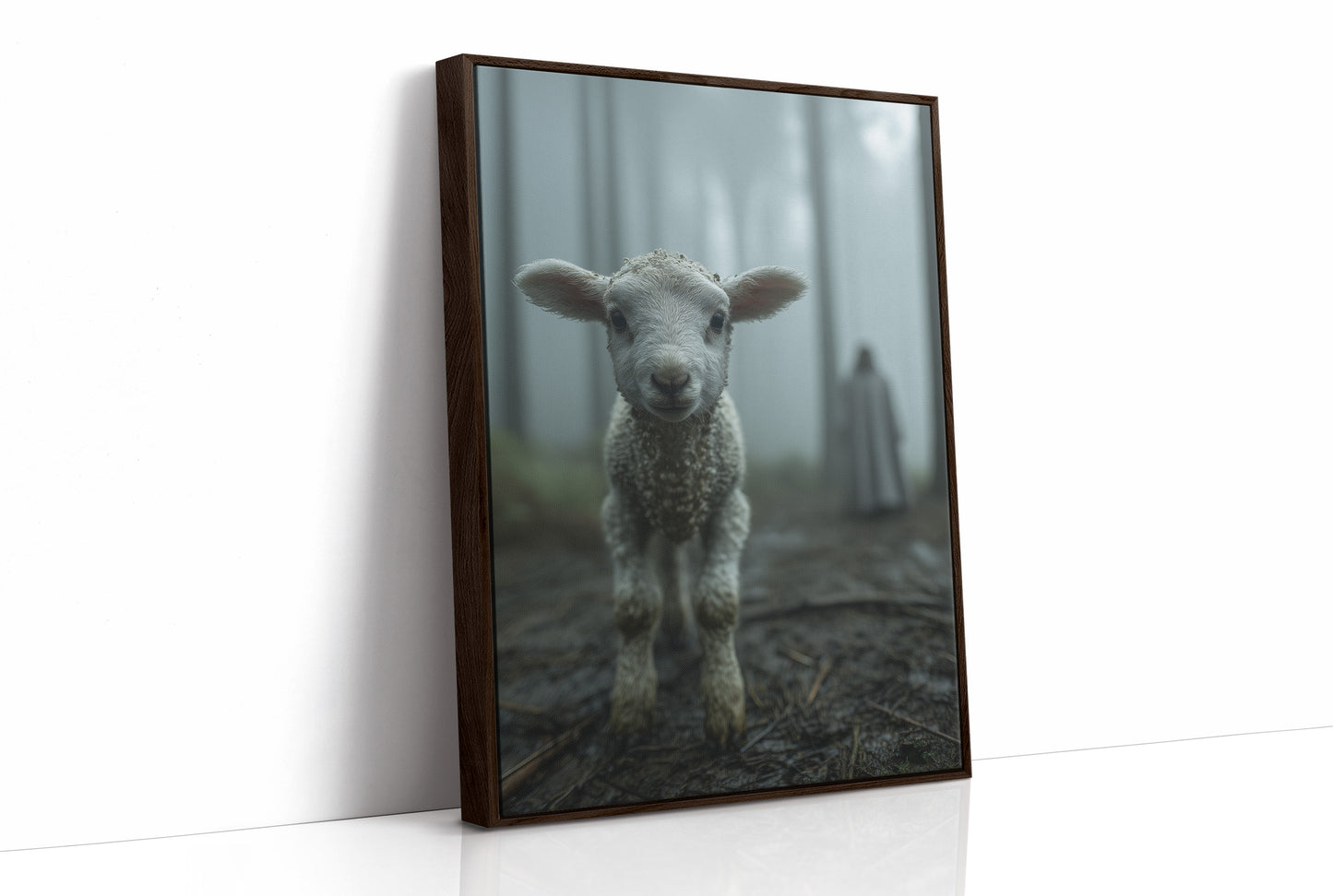 Innocent Steps In Foggy Forest