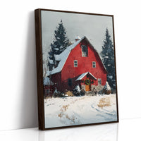 Wreath on the Old Red Barn