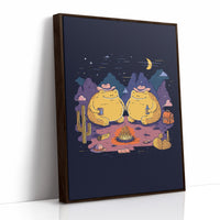 Campfire Croaks Under Moonlight