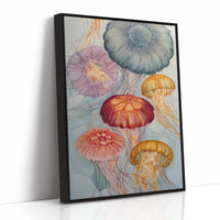 Pastel Medusas Dance Through Currents