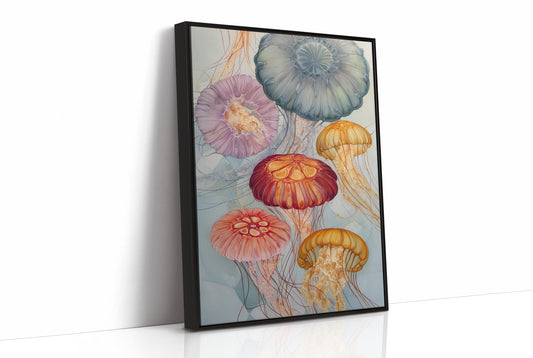 Pastel Medusas Dance Through Currents