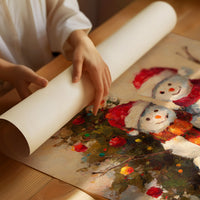 Frosty Friends Under Twinkling Lights
