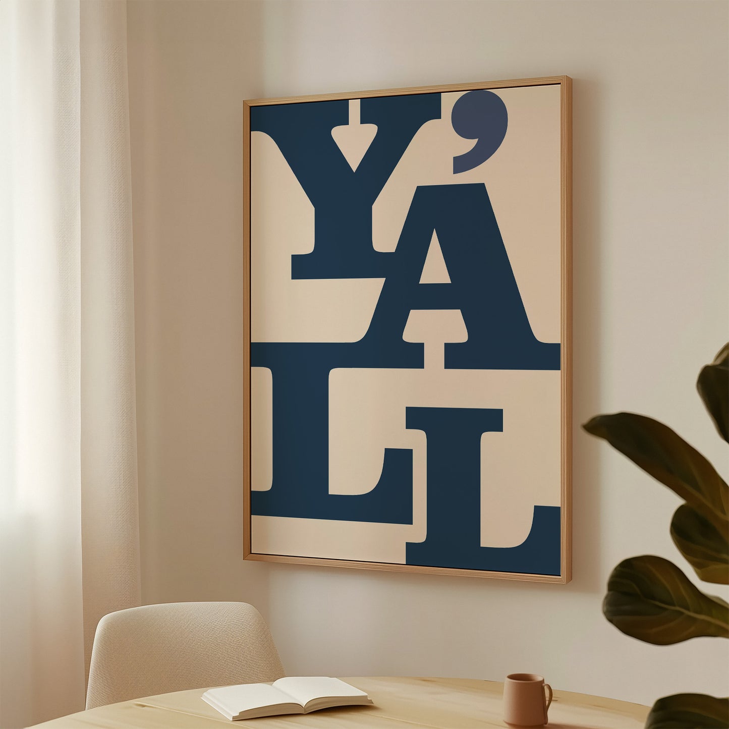 Y'all Typography Print – Southern Western Wall Art