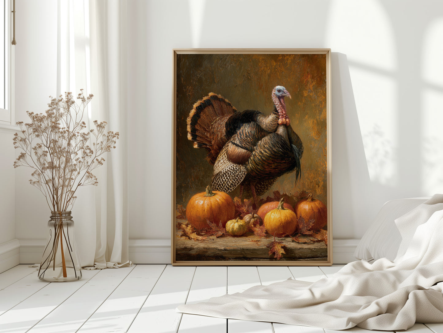 Harvest Pride Among Autumn Pumpkins