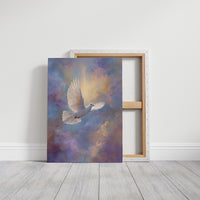 Dove Soars Through Heaven's Glow