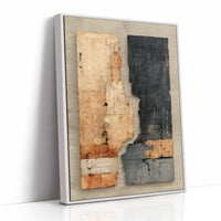 Time Carved In Rust And Navy