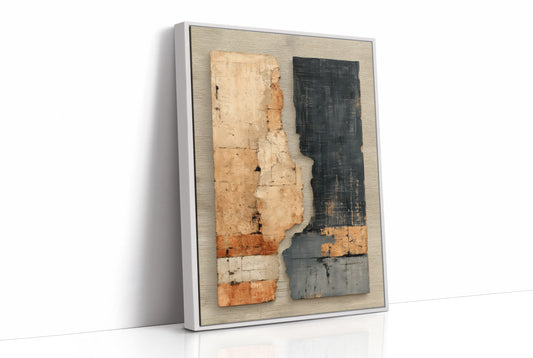 Time Carved In Rust And Navy