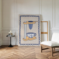 Morning Rituals In Floral Blue