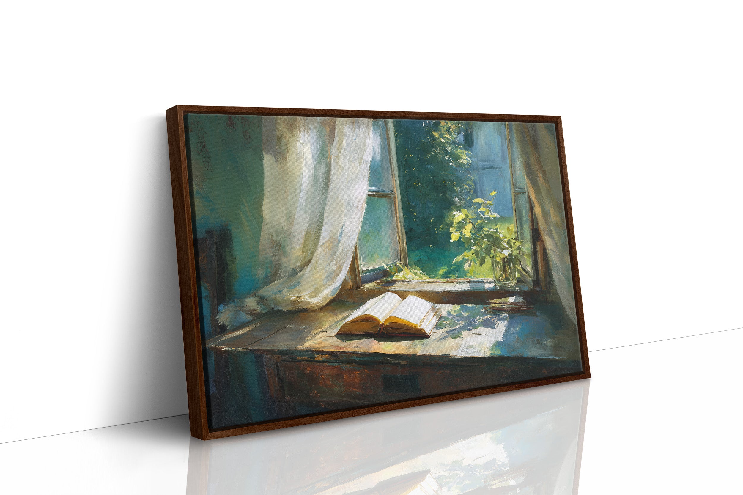 Sunlit Pages Await Summer Breeze