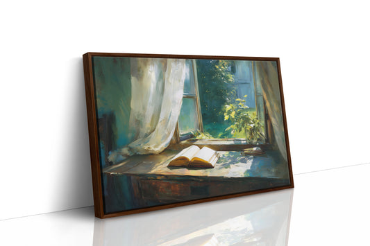 Sunlit Pages Await Summer Breeze