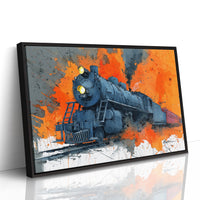 Steam Engine in Blazing Orange