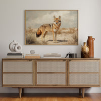 Lone Coyote in the Sun