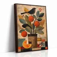 Orange Tree and Blackbird