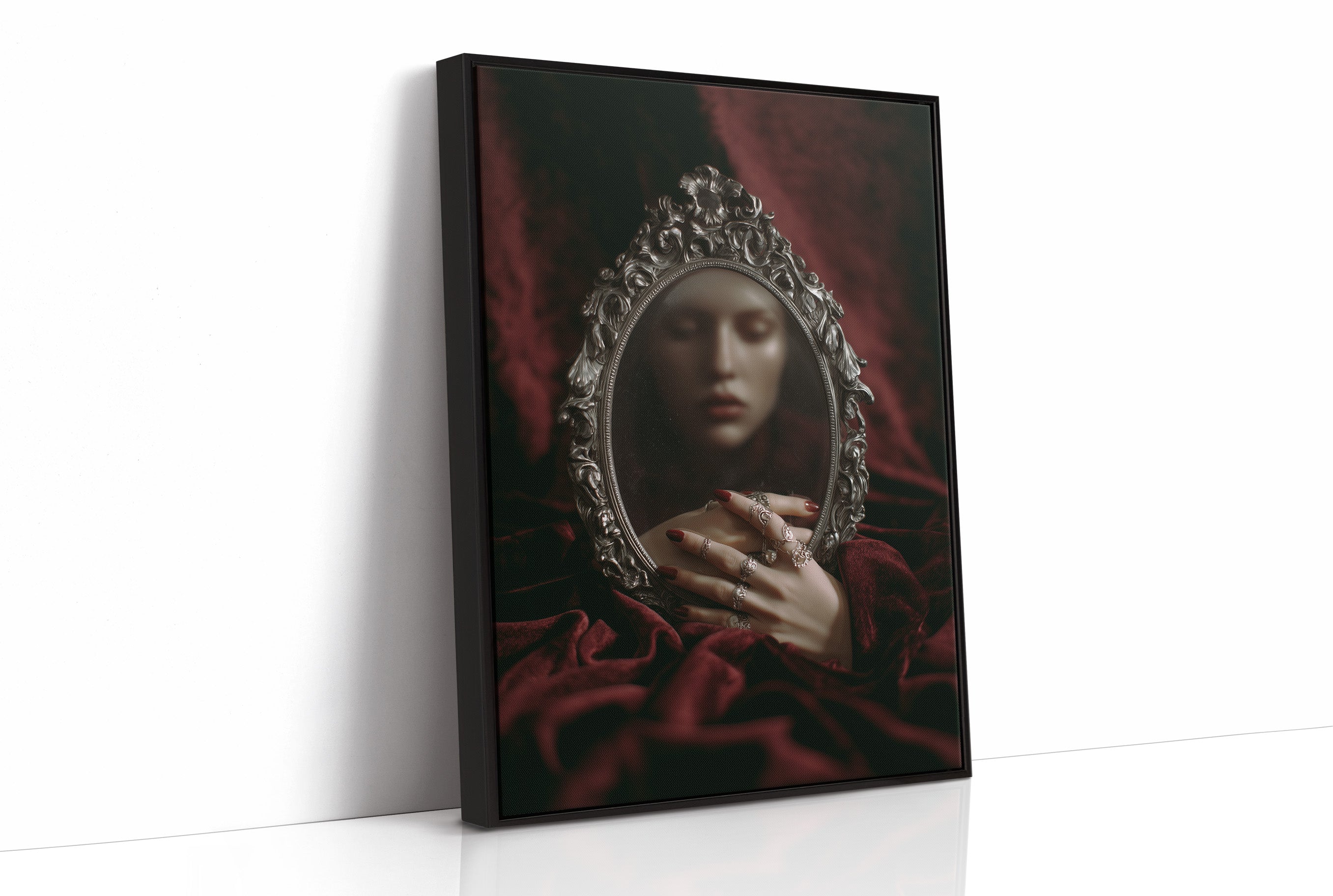 Velvet Secrets Behind Silver Frame