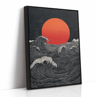 Crimson Sun Over Tides