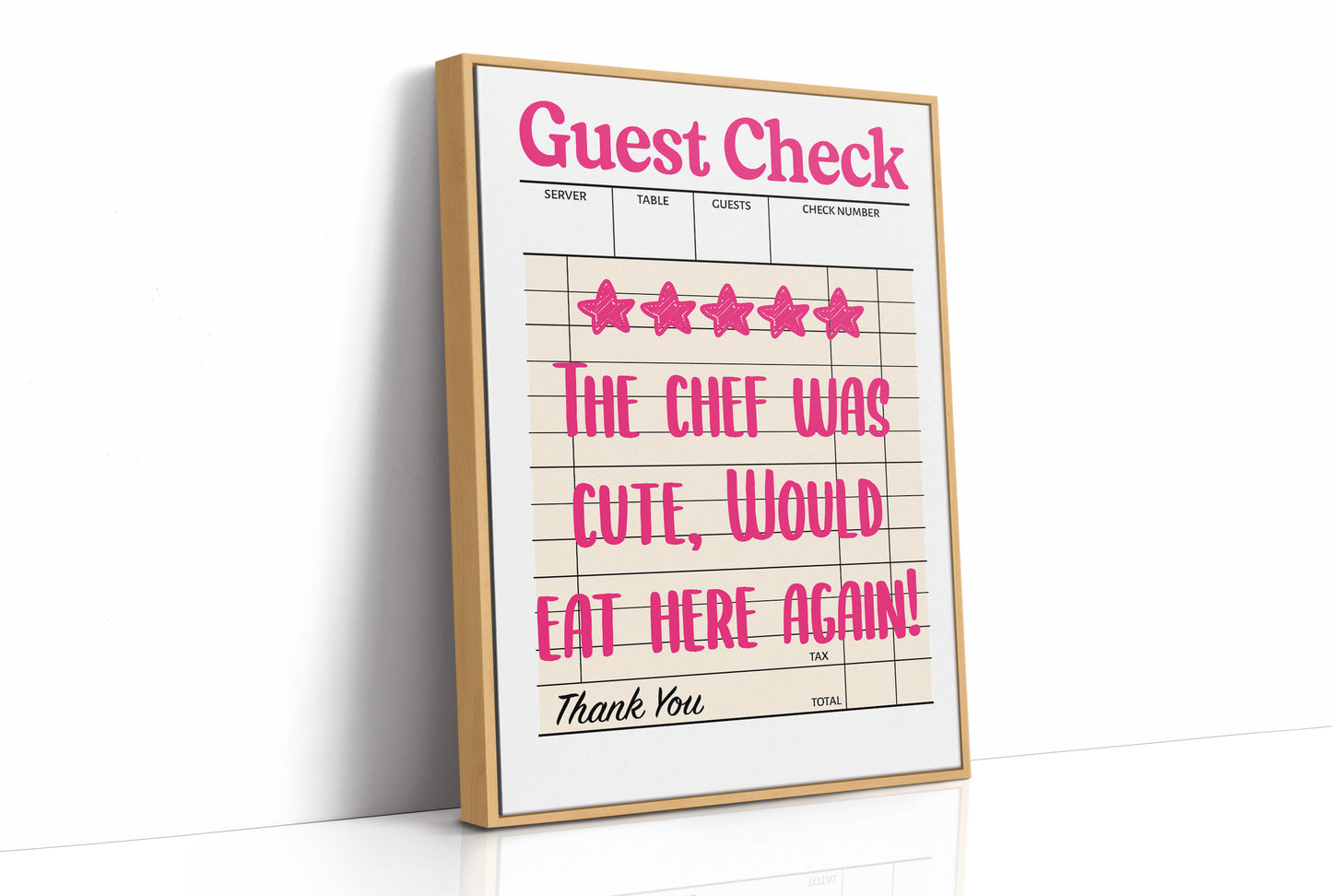 Five Stars, The Chef Was Cute