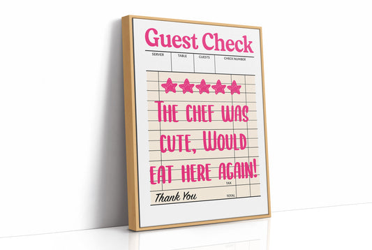 Five Stars, The Chef Was Cute