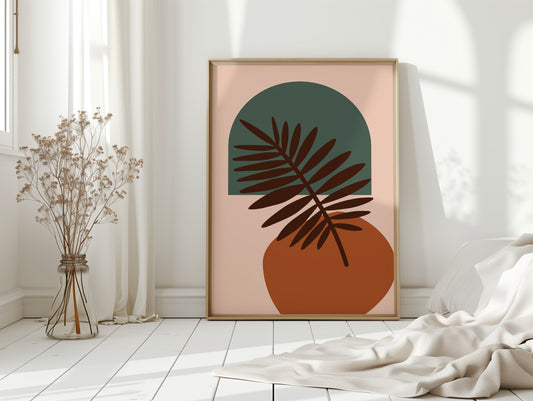 Foliage Dances Against Soft Canvas