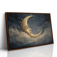 Crescent Dreams Among Starry Skies