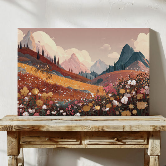 Alpine Meadows Bloom In Gold