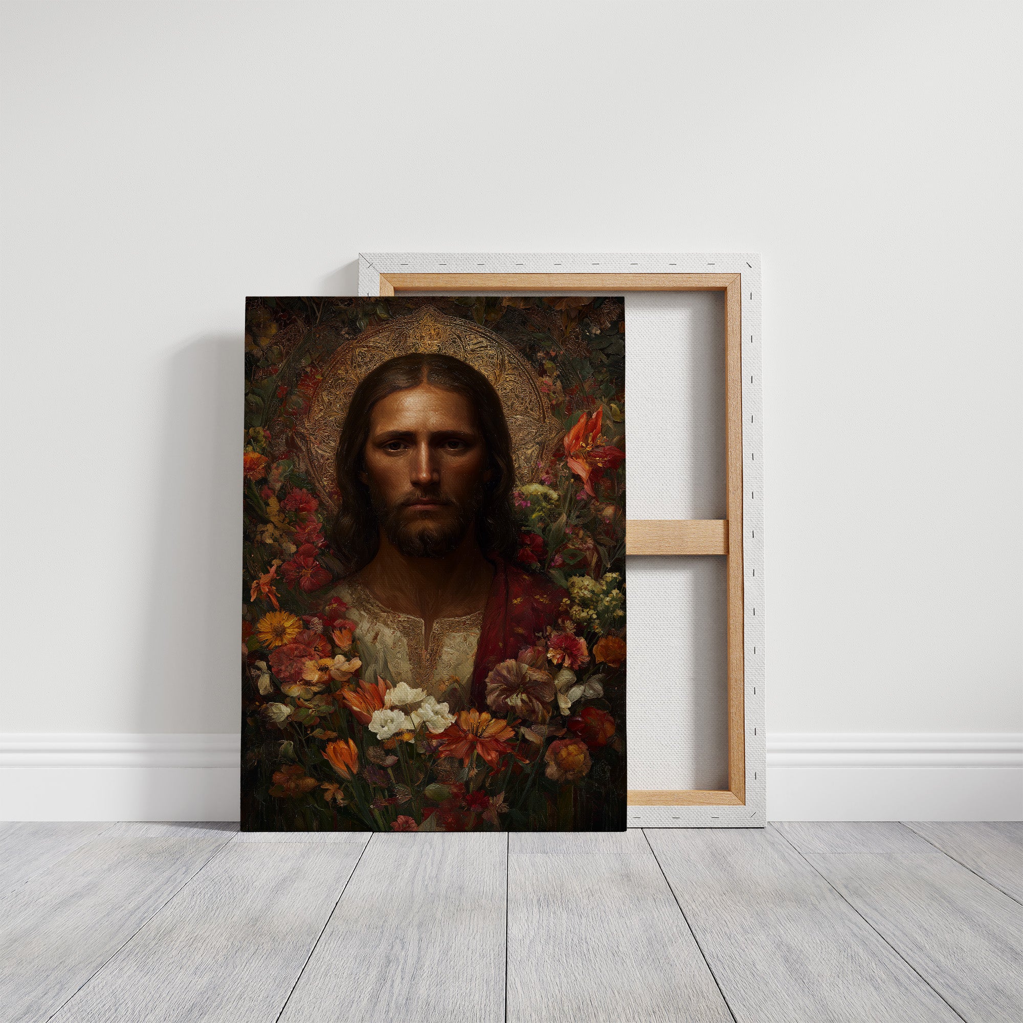 Sacred Blossoms Frame Ancient Grace