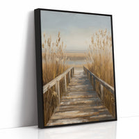 Shoreline Whispers Through Golden Reeds