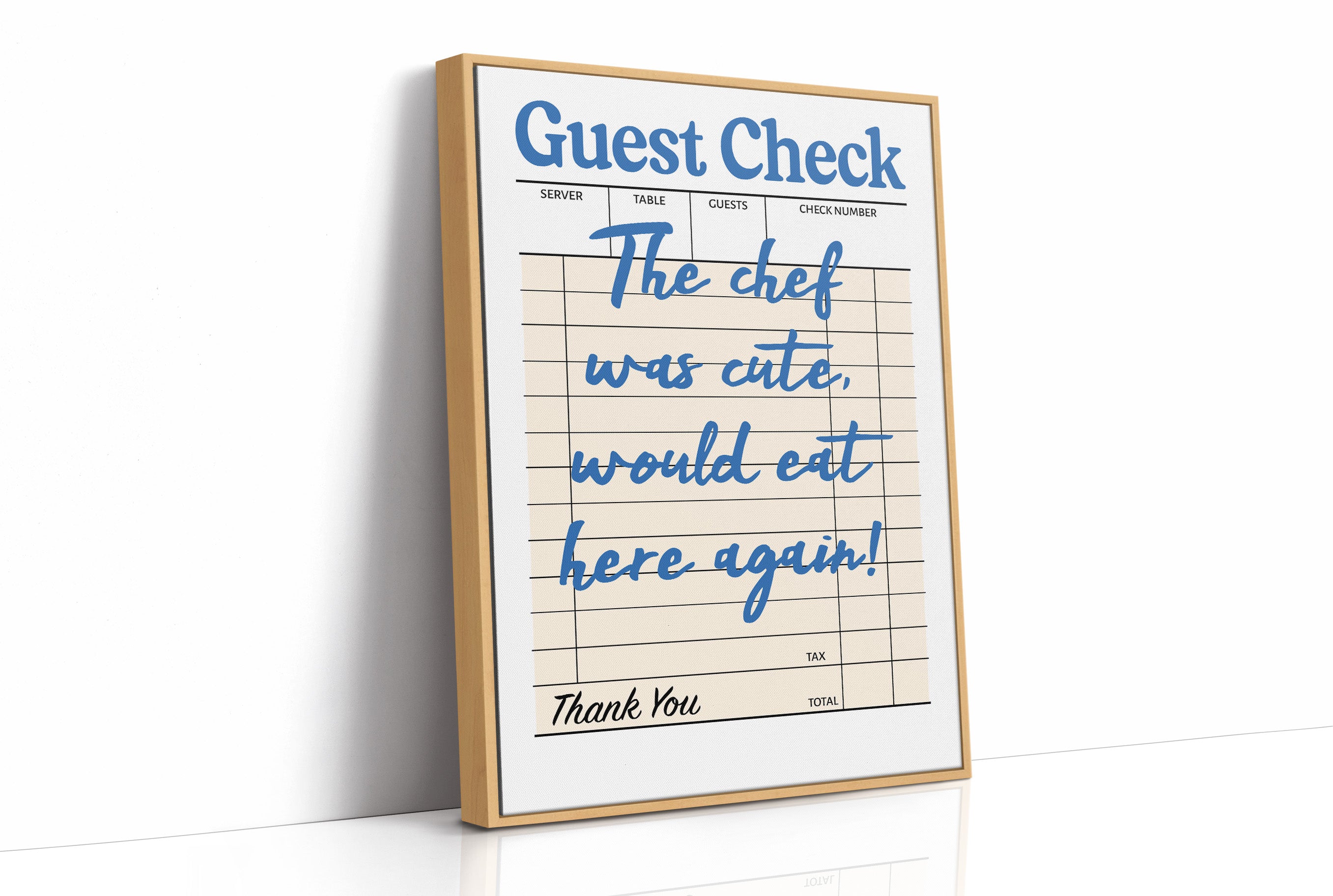 The Chef Was Cute, Blue Diner Edition