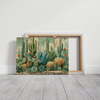Desert Garden on Weathered Wood