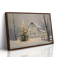 Winter Barn Glows With Christmas Magic
