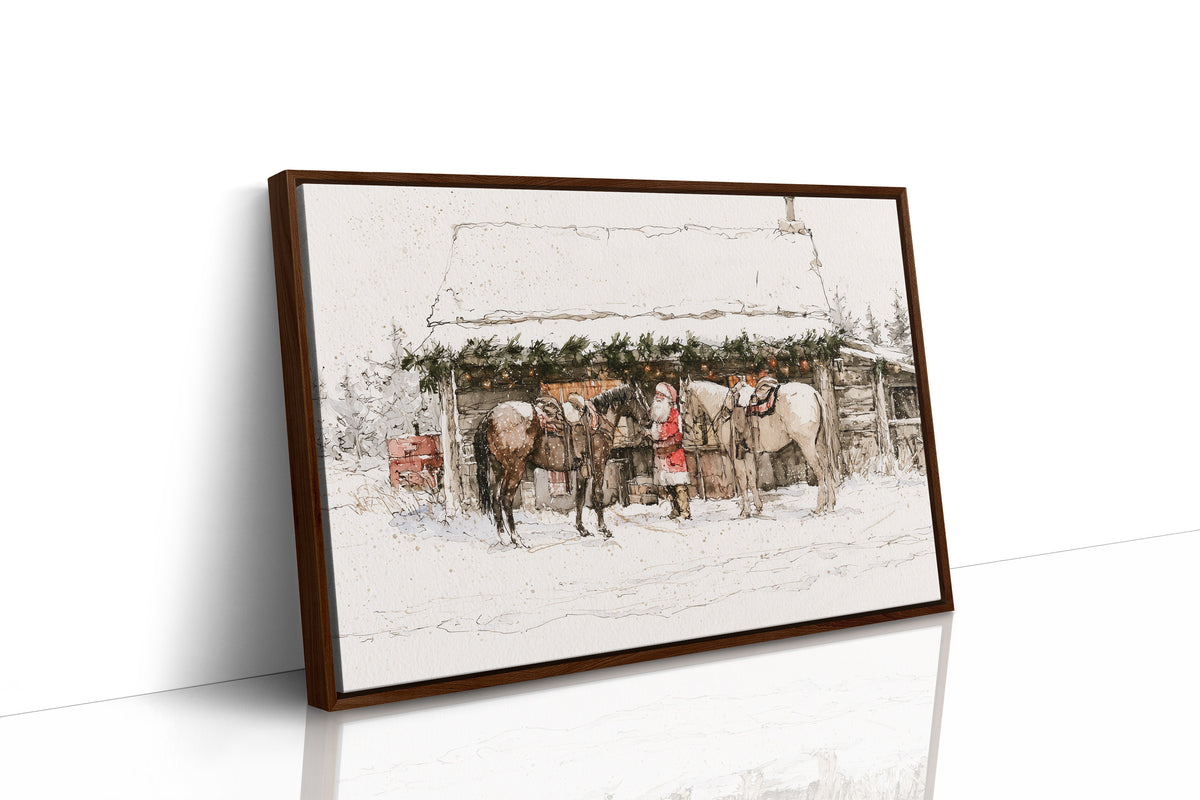 Santa's Snowy Stable Stop