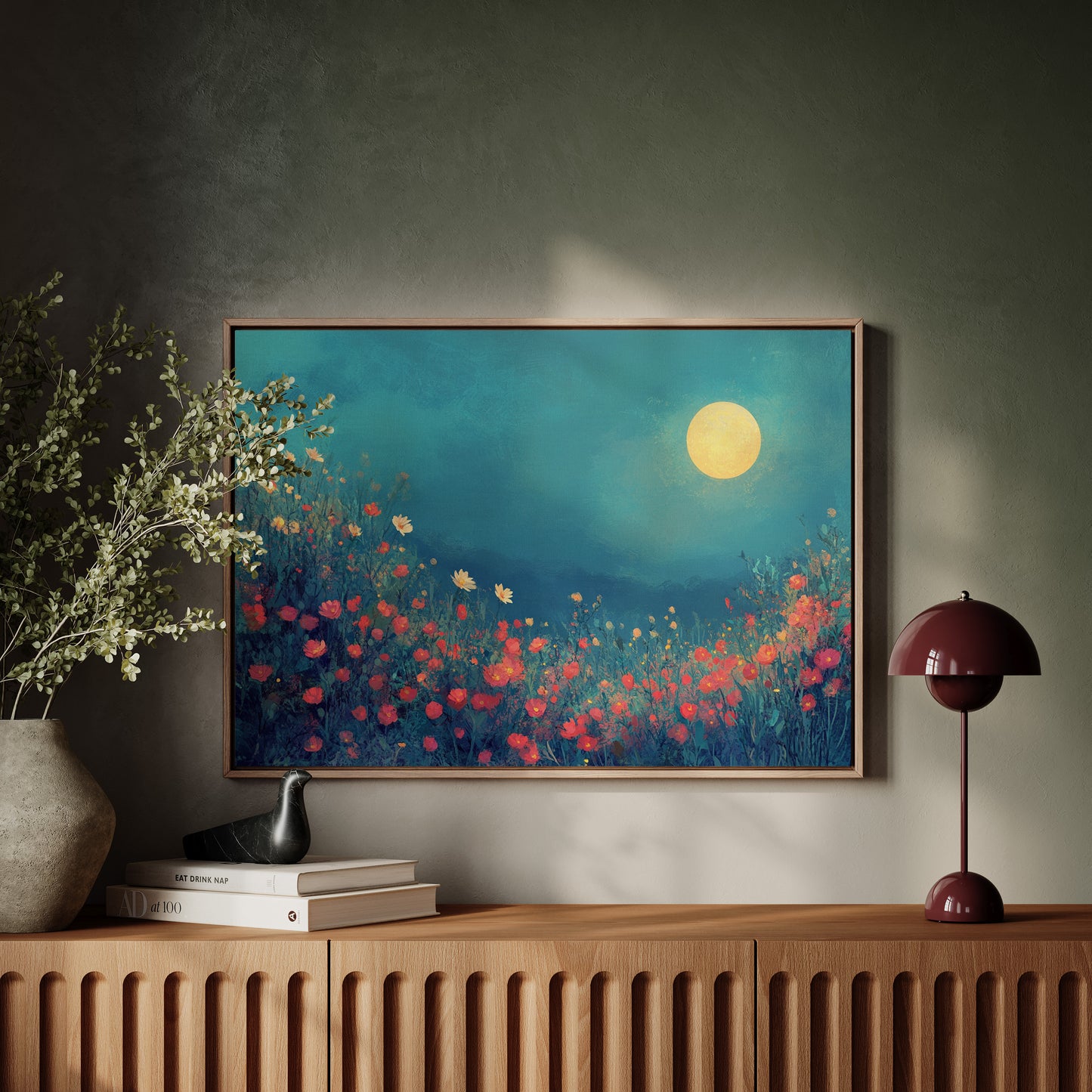 Poppies Dance Under Summer Moon